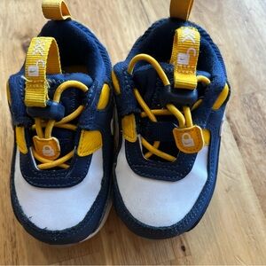 Nike Air Max Navy Blue & Yellow Sneakers Toddler Boys Size 4C